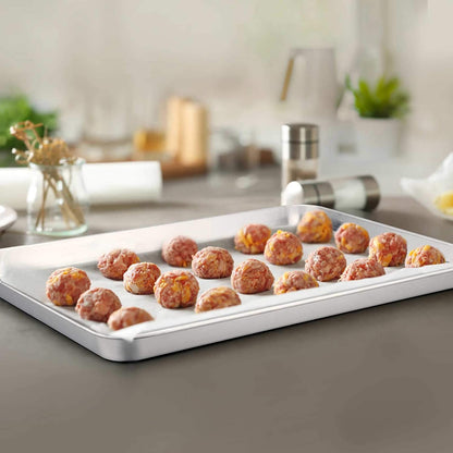 Baking Sheet with Rack Set (2 Pans + 2 Racks), 16 X 12 X 1 Inch, Stainless Steel Baking Pan Cookie Sheet with Cooling Rack for Baking, Non Toxic & Healthy, Easy Clean & Dishwasher Safe